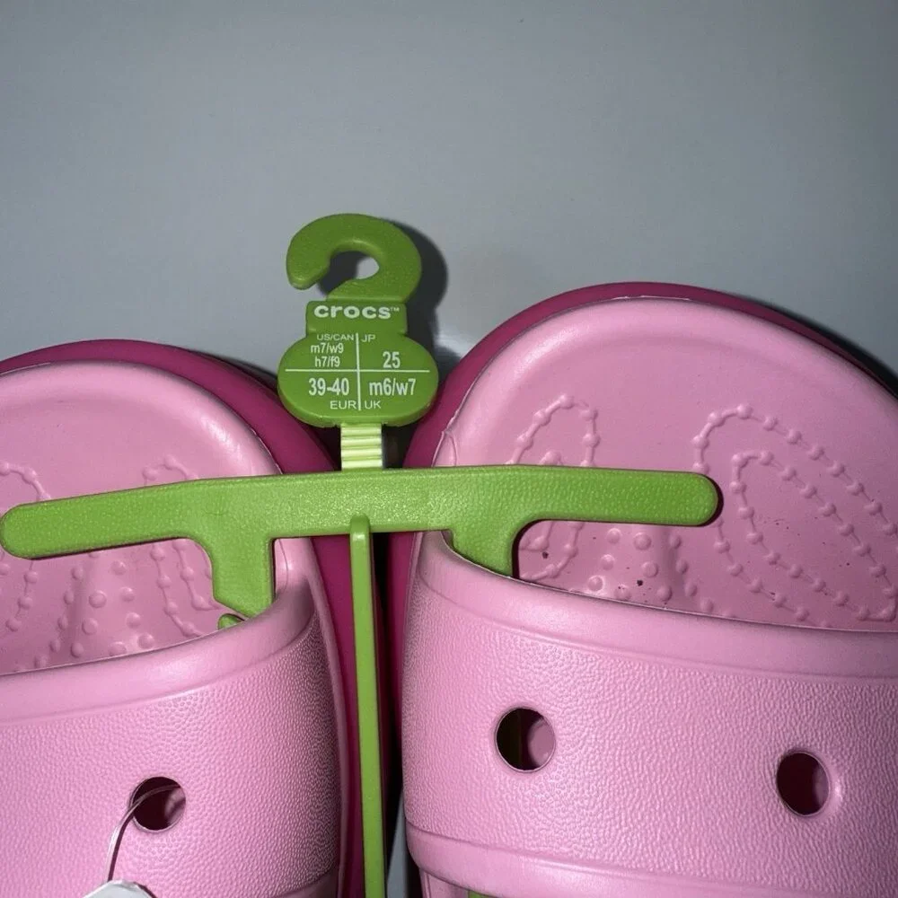 Crocs Mega Crush Women’s Size 9 Platform Sandal Bubble Pink Matte 210884-6WZ NEW - Picture 6 of 8